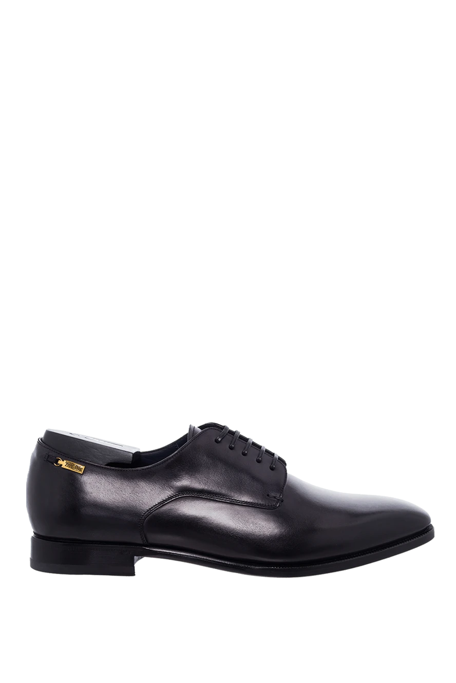 Zilli man men's black leather shoes купить с ценами и фото 164687 - photo 1