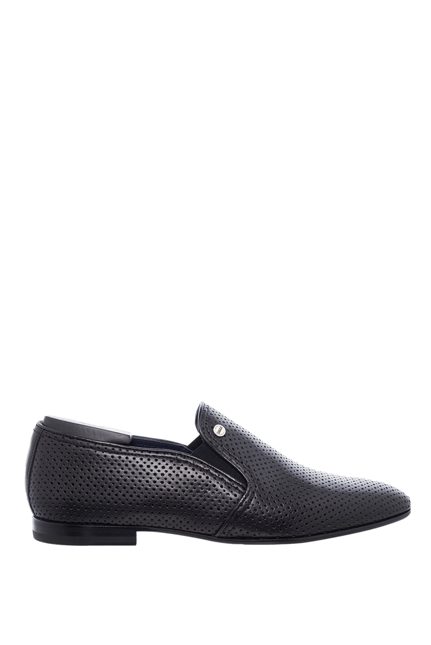 Zilli man black leather loafers for men купить с ценами и фото 164695 - photo 1