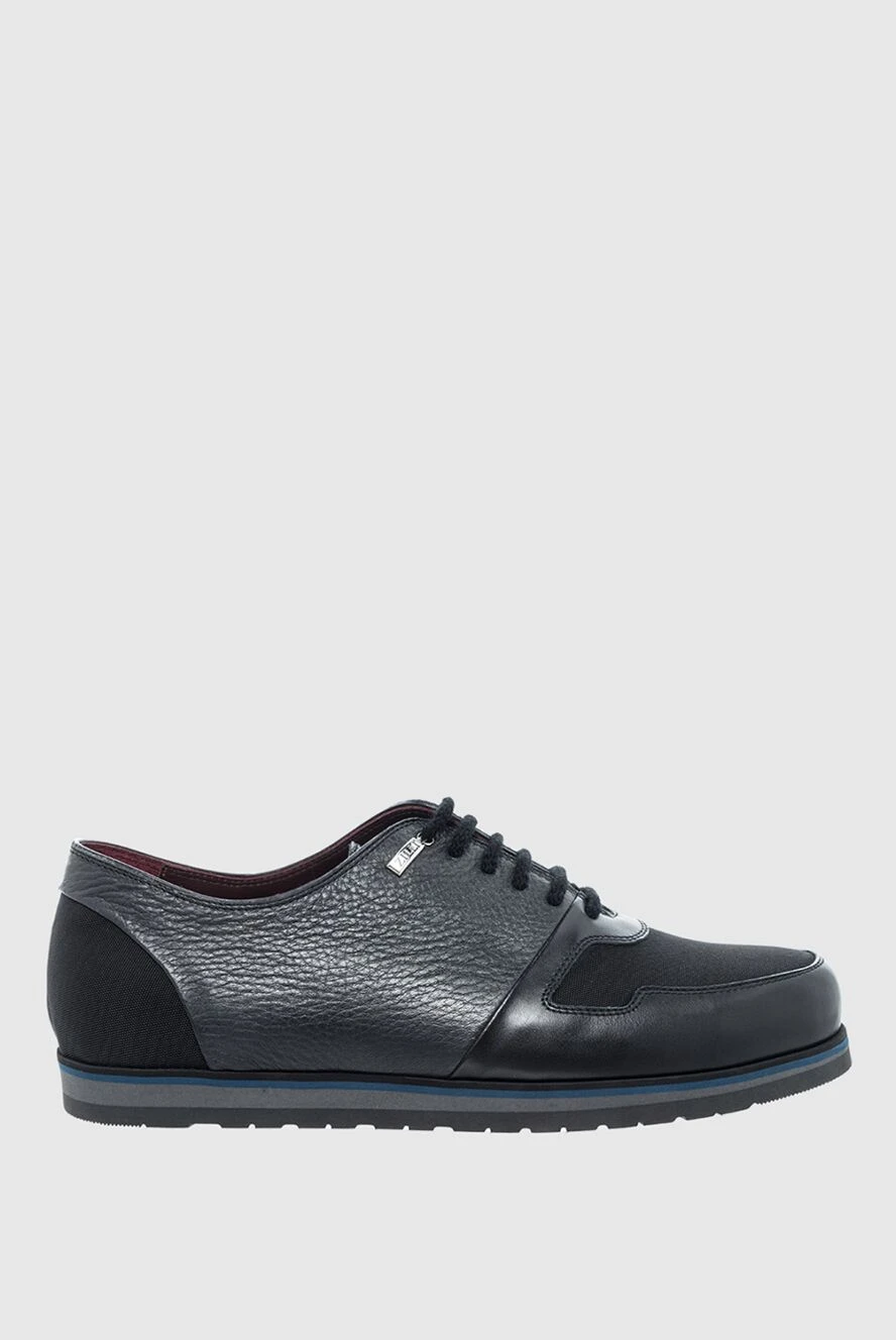 Zilli man black leather sneakers for men купить с ценами и фото 164703 - photo 1