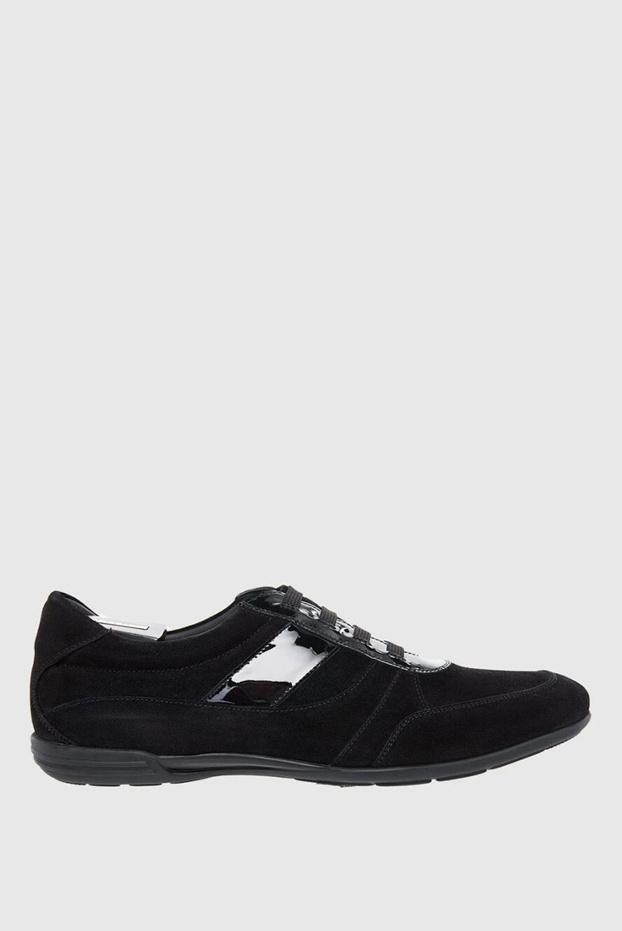 Zilli man black suede sneakers for men купить с ценами и фото 164707 - photo 1