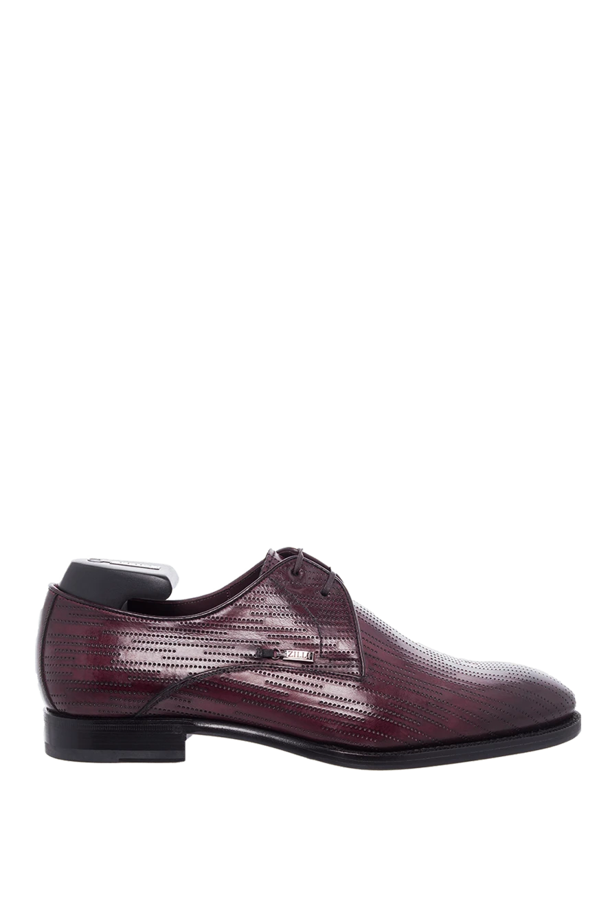 Zilli man shoes for men made of leather burgundy купить с ценами и фото 164718 - photo 1