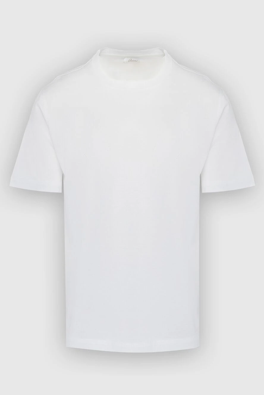 Brioni жұмсақ жейдеден тігілген қарапайым ақ түсті бос футболка
164745 - фото 1