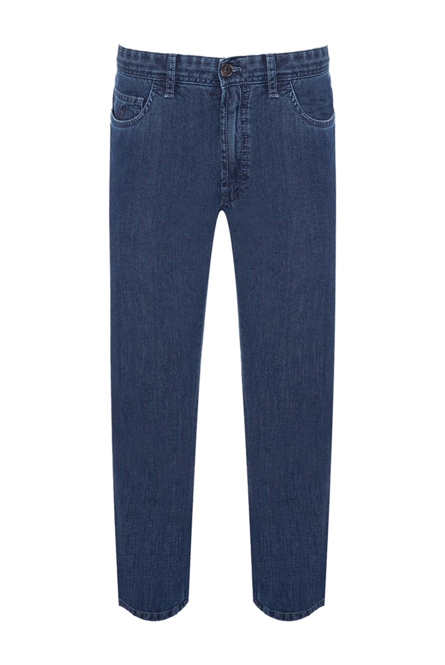 Brioni man blue polyamide and silk jeans for men купить с ценами и фото 164754 - photo 1