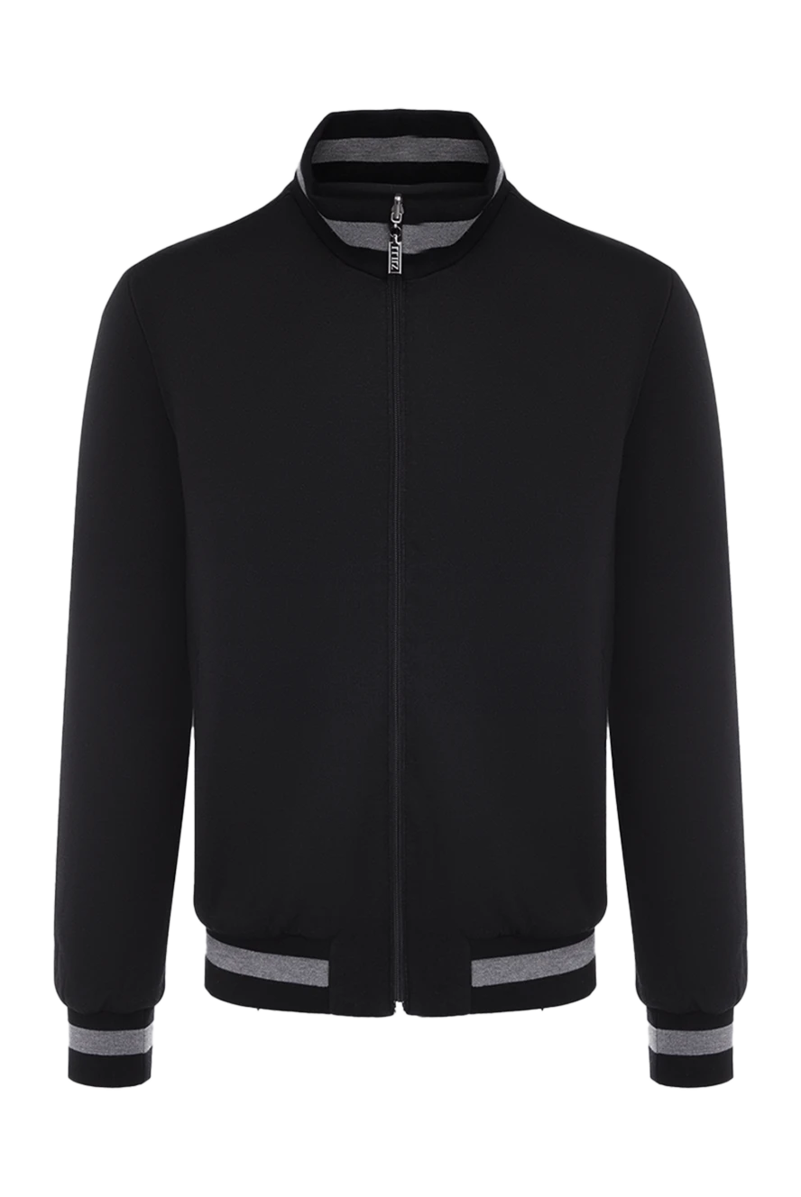 Zilli бомбер мужской тёмный с серыми полосами на манжетах
164778 - фото 1