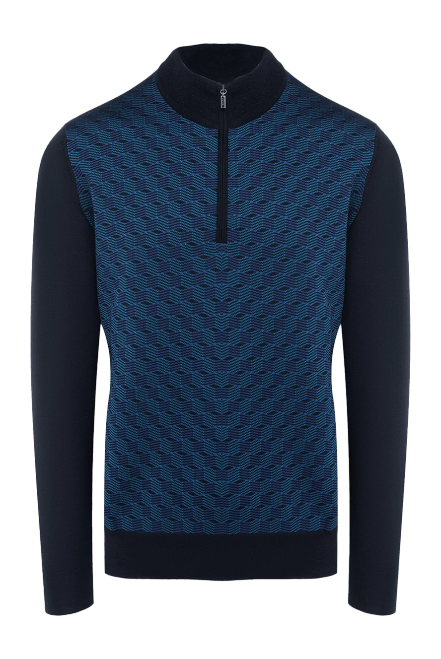 Zilli man troyer made of cashmere and silk blue for men купить с ценами и фото 164790 - photo 1