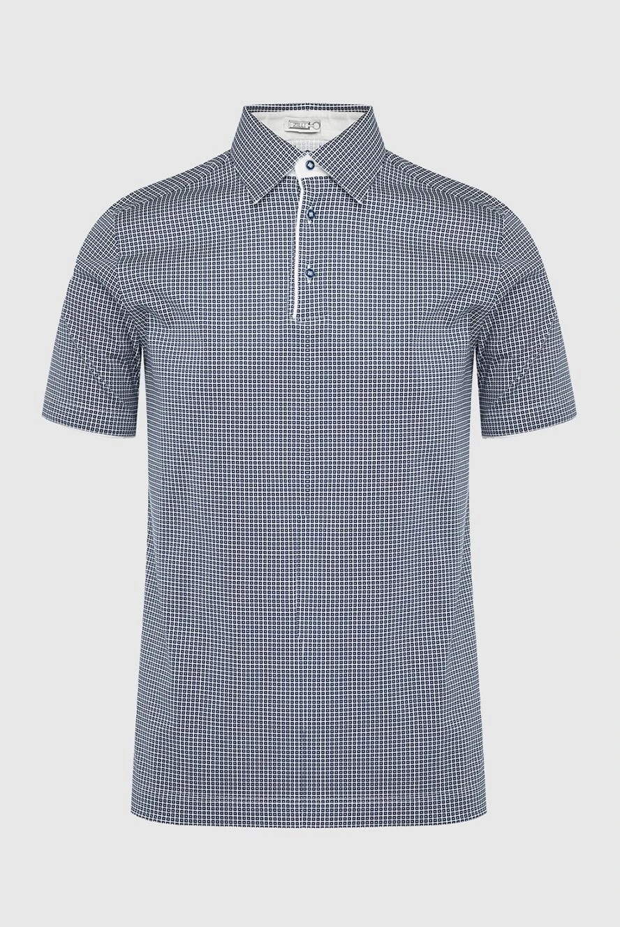 Zilli man cotton polo blue for men купить с ценами и фото 164807 - photo 1