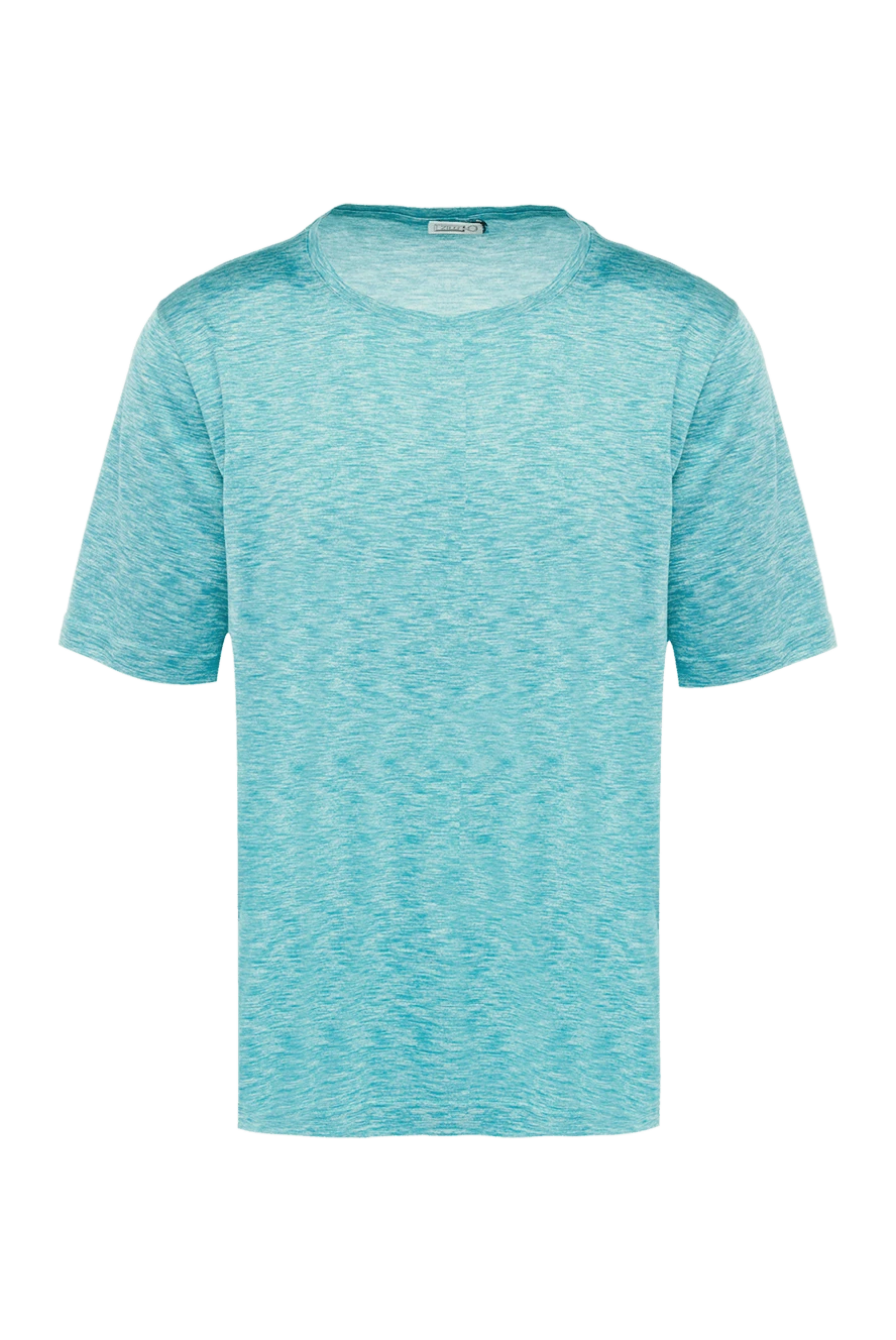 Zilli men's blue silk t-shirt 164926 - photo 1