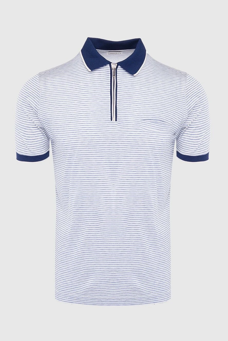 Zilli man white silk polo for men купить с ценами и фото 164935 - photo 1