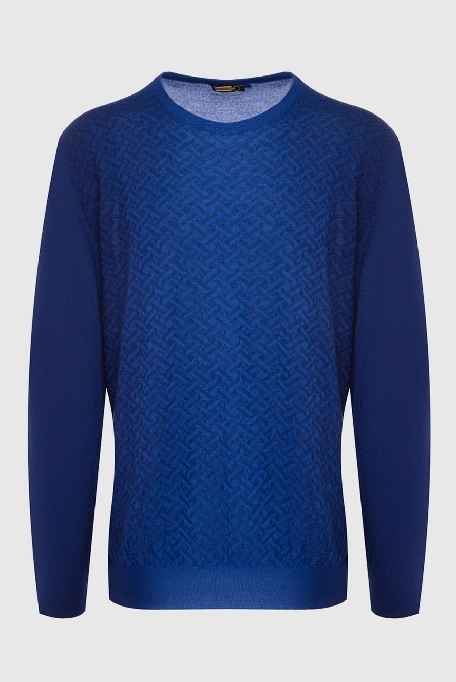 Zilli man cashmere and silk jumper blue for men купить с ценами и фото 164940 - photo 1