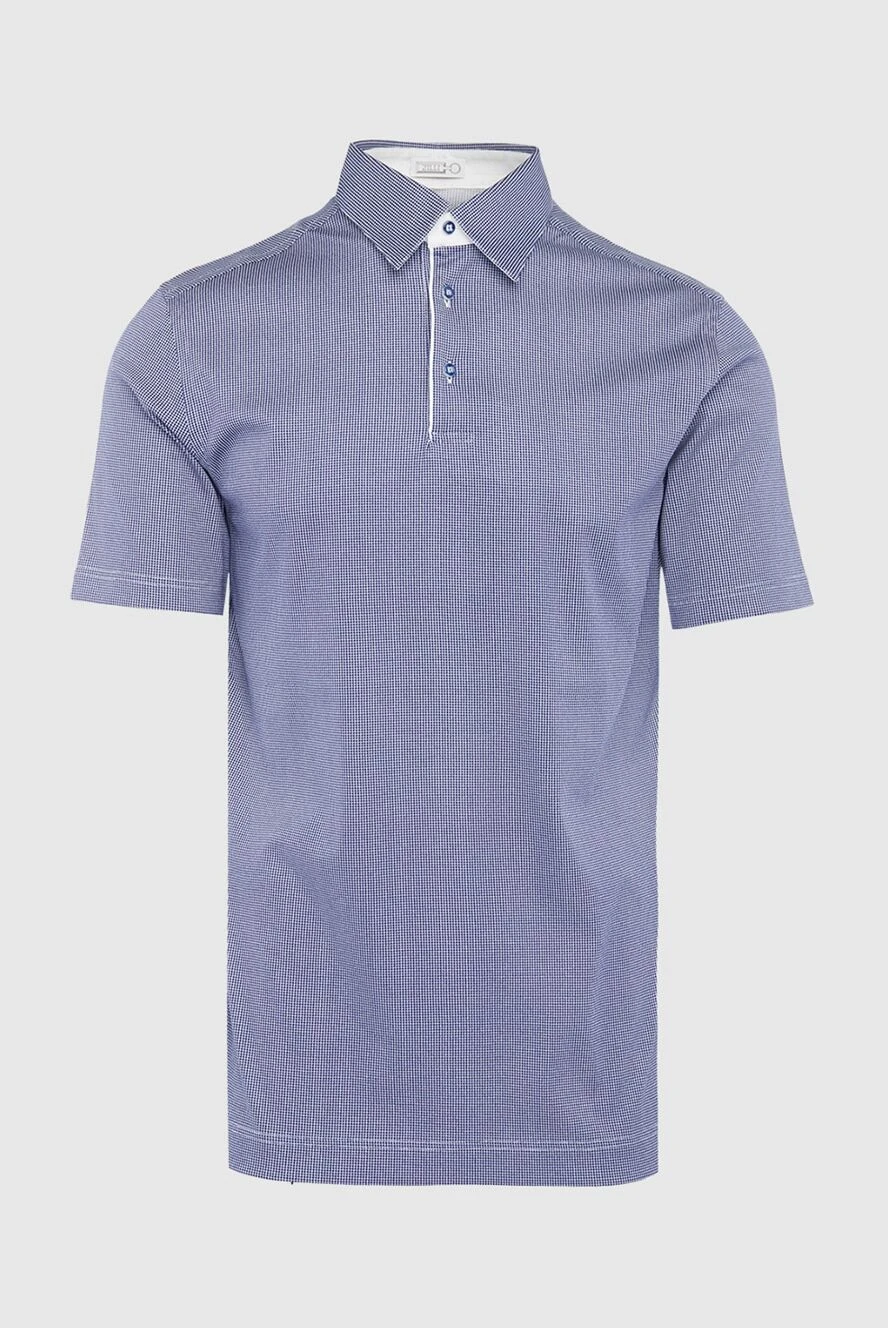 Zilli man cotton polo purple men's купить с ценами и фото 164949 - photo 1