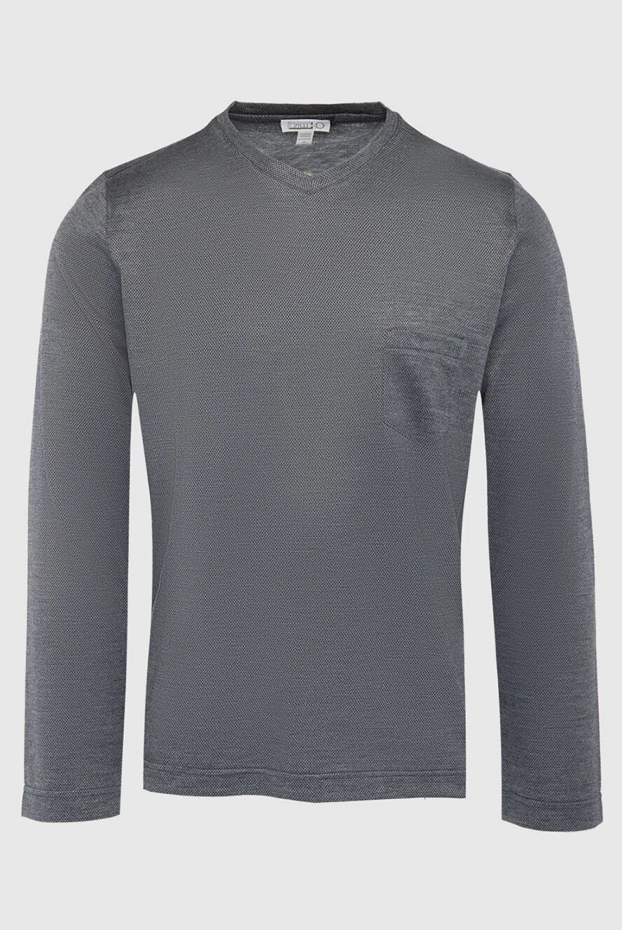 Zilli man cashmere and silk jumper gray for men купить с ценами и фото 164953 - photo 1