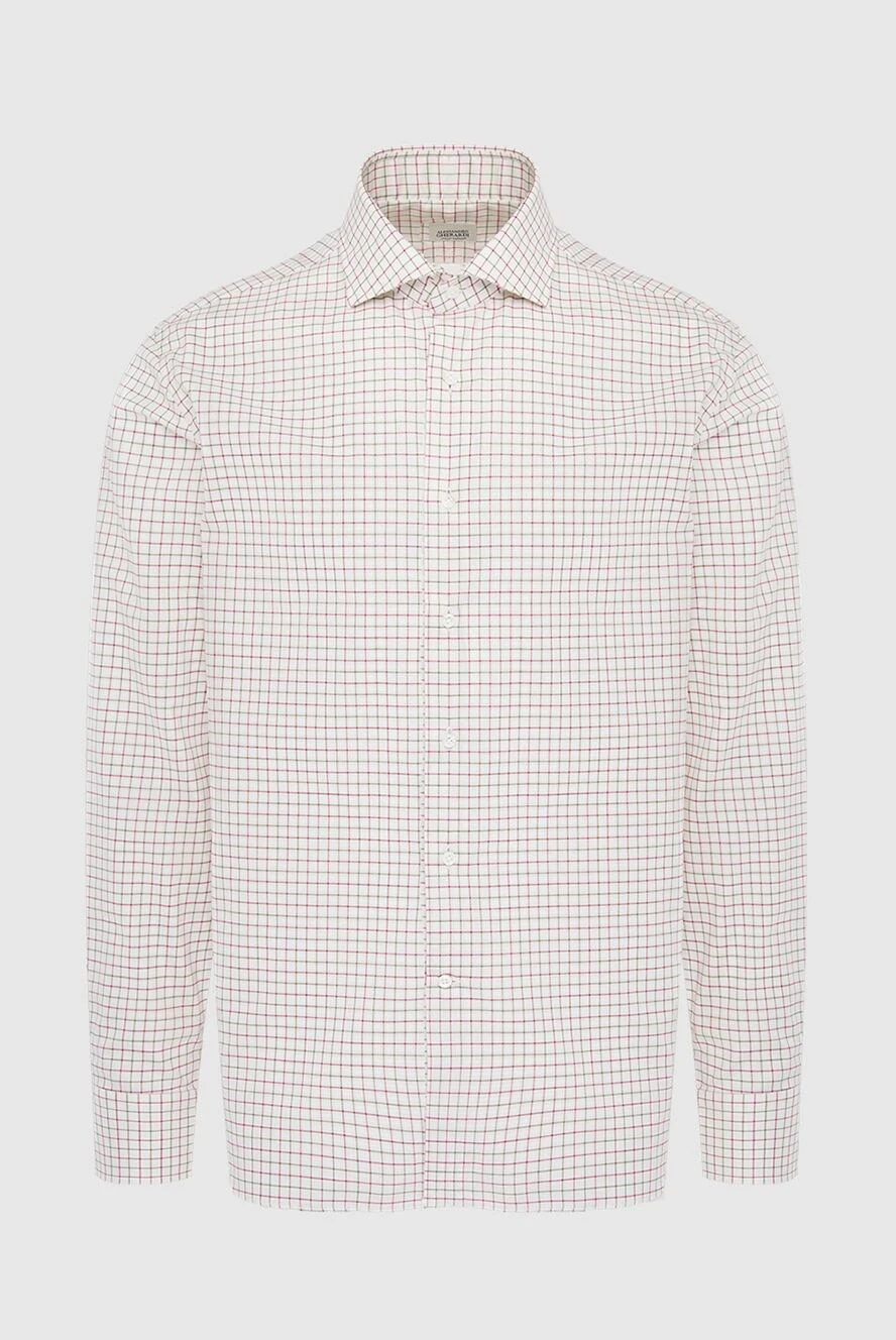 Alessandro Gherardi man white cotton shirt for men купить с ценами и фото 165023 - photo 1