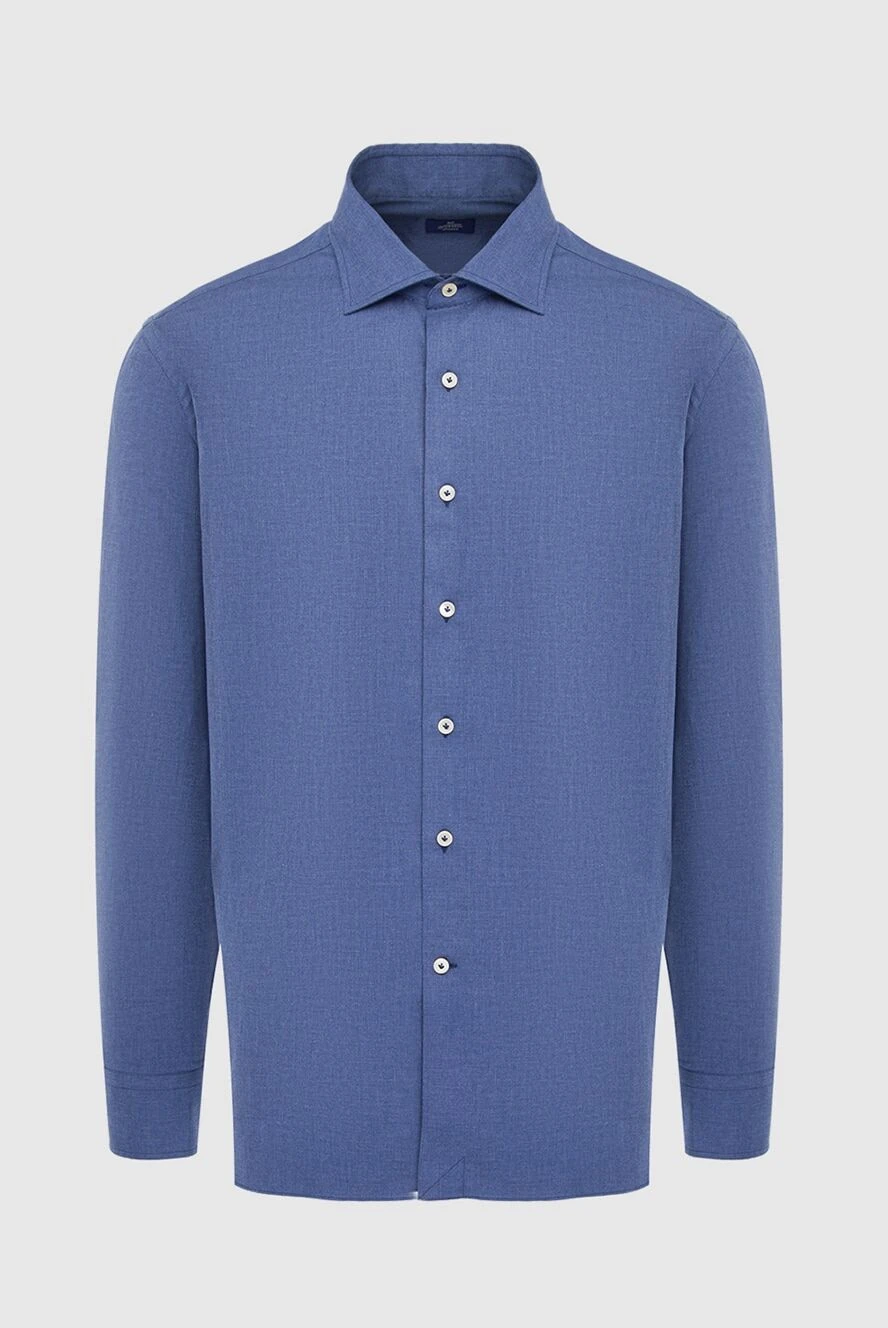 Alessandro Gherardi man blue cotton shirt for men купить с ценами и фото 165029 - photo 1