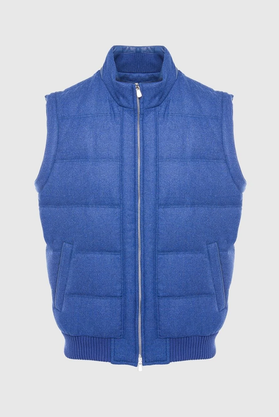 Enrico Mandelli men's quilted vest, warm, everyday, blue wool
165081 - photo 1