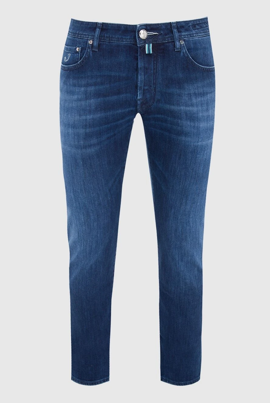 Jacob Cohen man cotton and elastane blue jeans for men купить с ценами и фото 165087 - photo 1