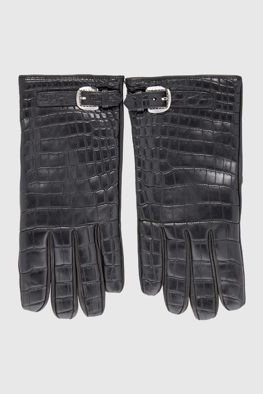 Kiton men's black leather gloves 171843 — Buy in Almaty