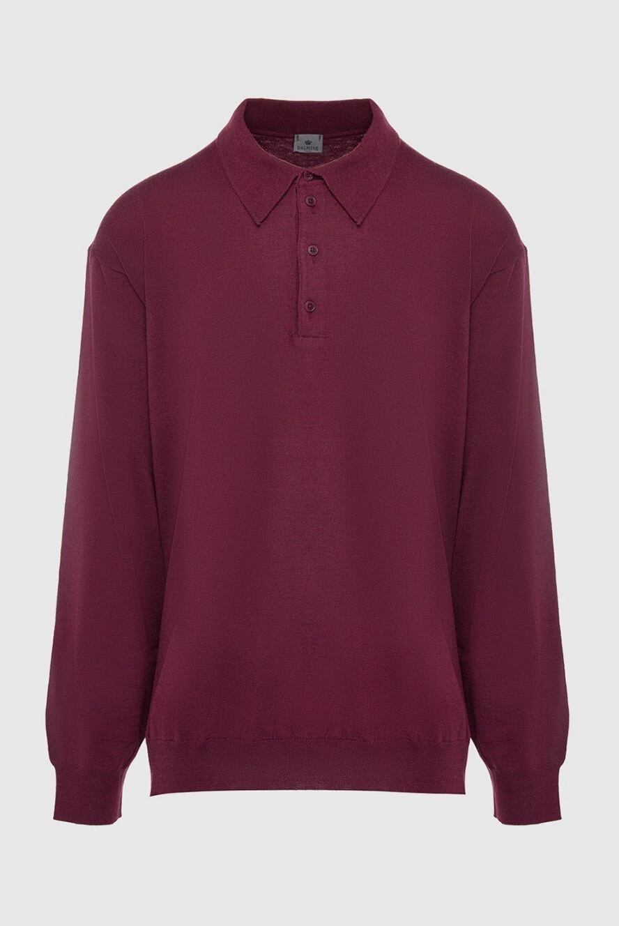 Dalmine man wool long sleeve polo burgundy for men купить с ценами и фото 165205 - photo 1