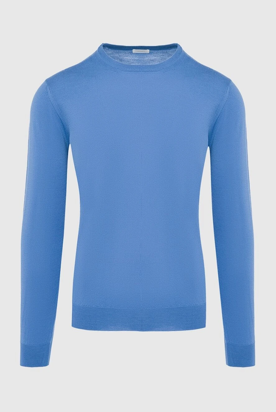 Malo man blue wool jumper for men купить с ценами и фото 165284 - photo 1