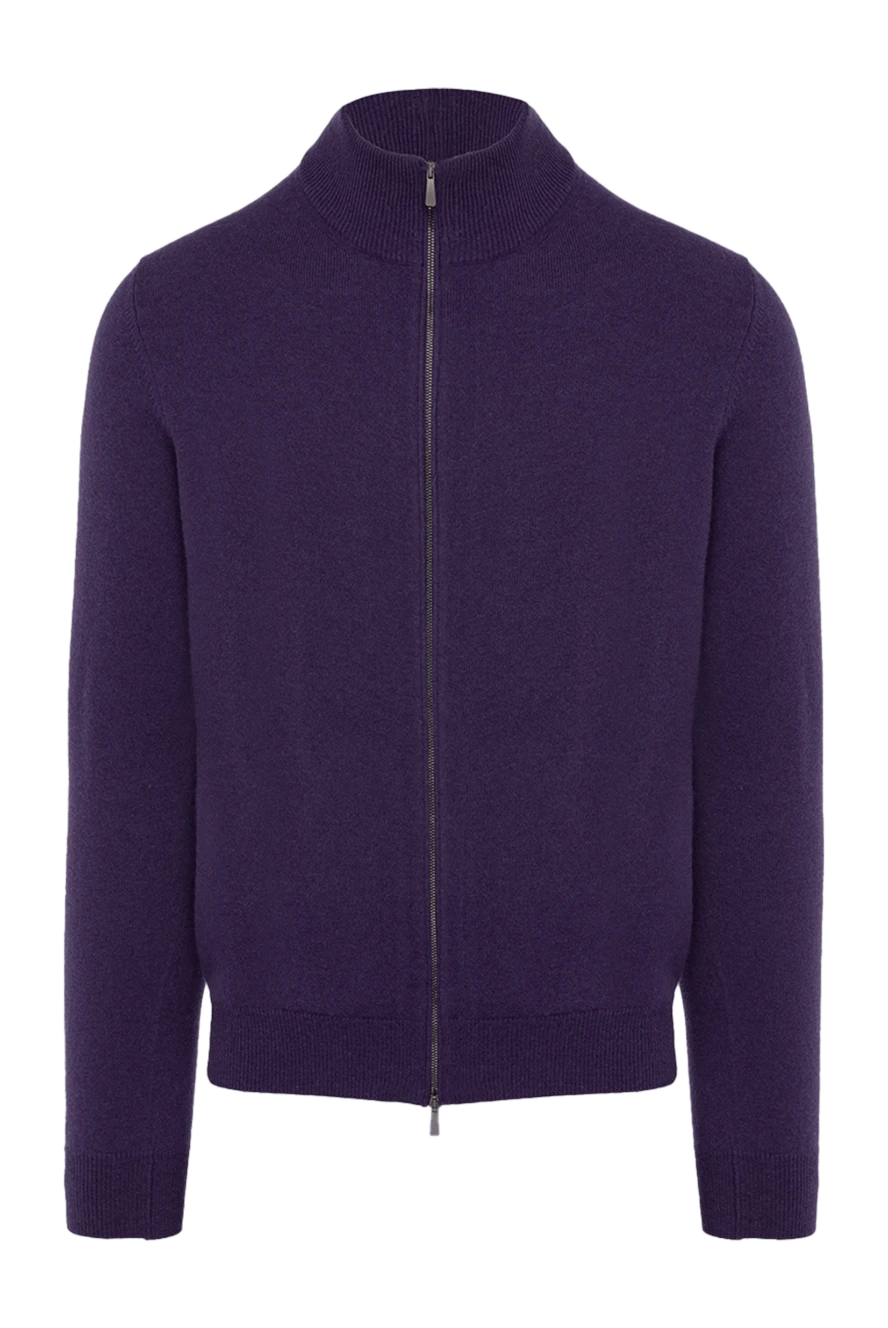 Malo man men's cashmere cardigan purple купить с ценами и фото 165329 - photo 1