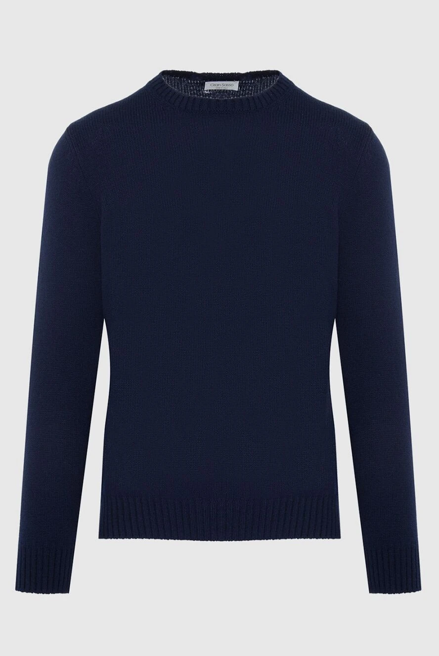 Gran Sasso man wool jumper blue for men купить с ценами и фото 165358 - photo 1