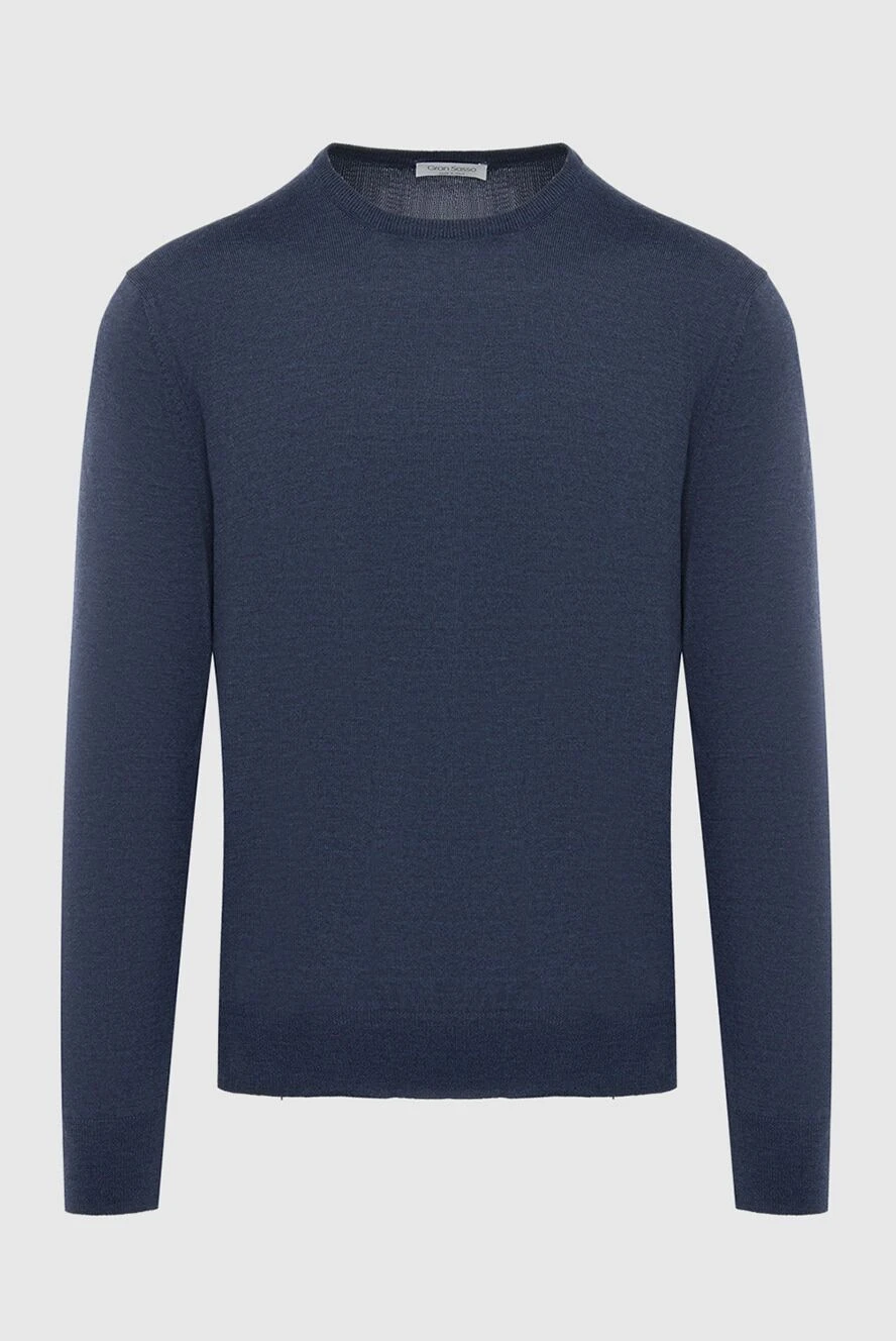 Gran Sasso man wool jumper blue for men купить с ценами и фото 165388 - photo 1