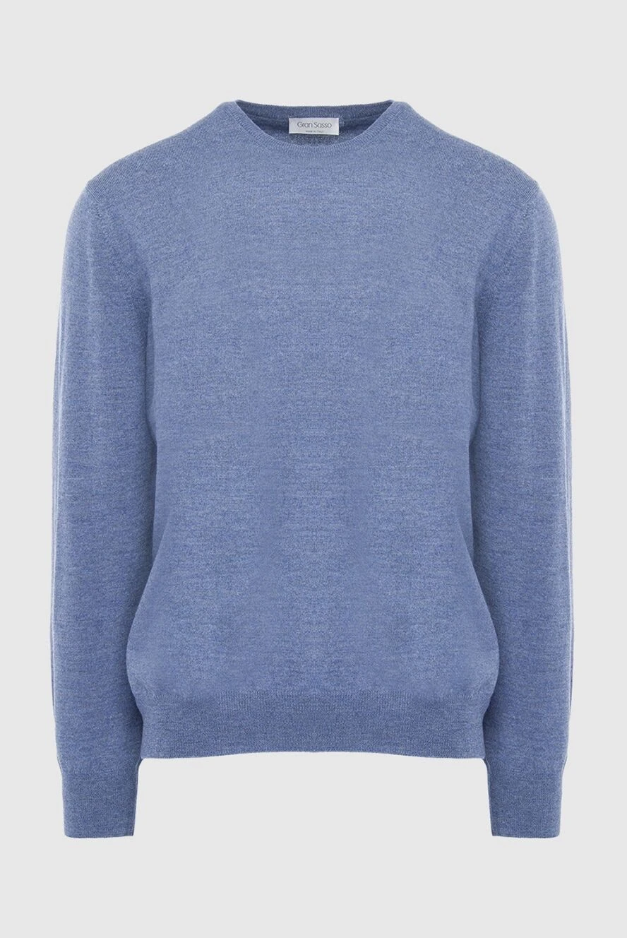 Gran Sasso man wool jumper blue for men купить с ценами и фото 165390 - photo 1