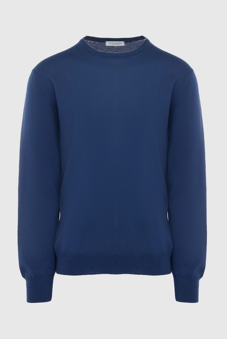 Gran Sasso man wool jumper blue for men купить с ценами и фото 165393 - photo 1