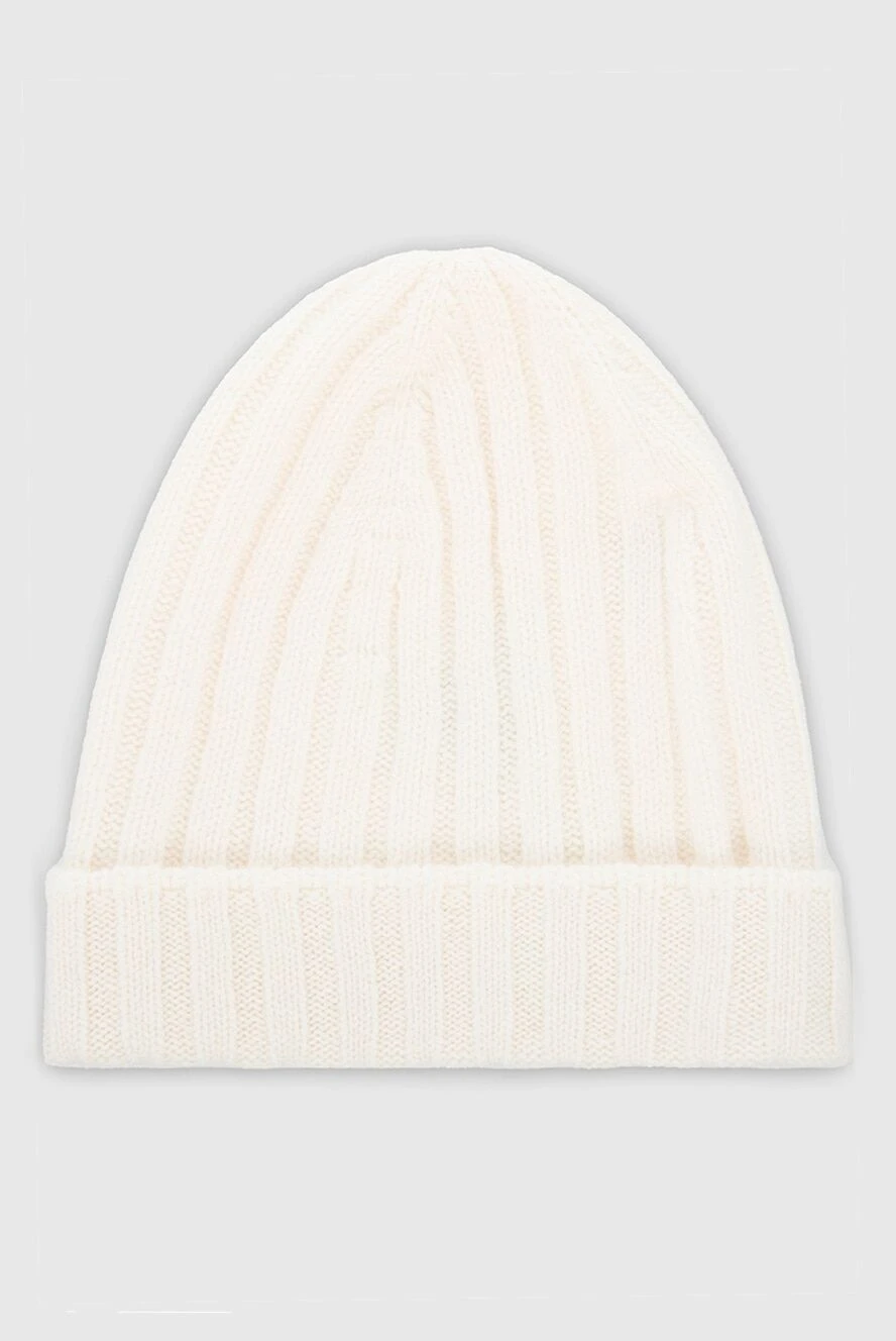 Gran Sasso man white cashmere hat for men купить с ценами и фото 165437 - photo 1