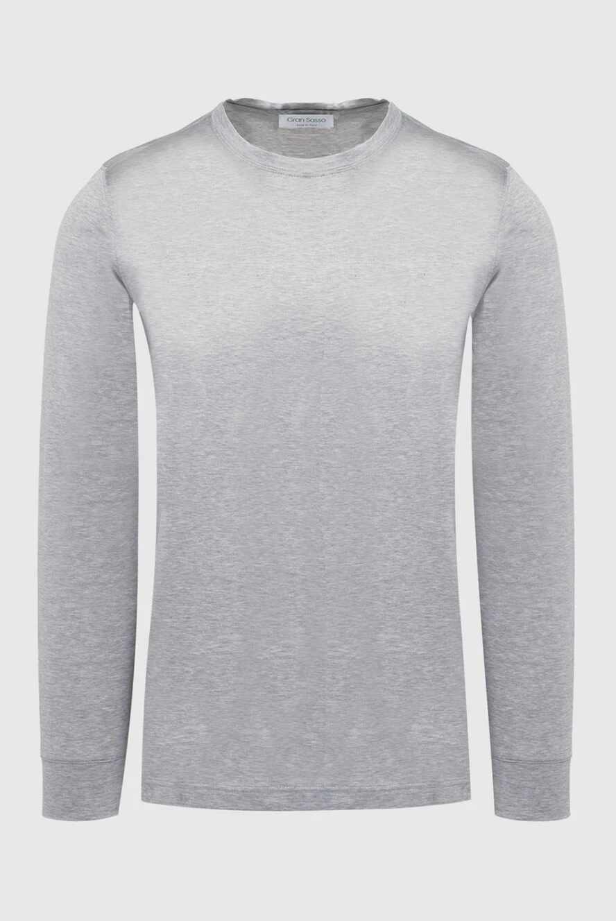 Gran Sasso man long sleeve cotton gray for men купить с ценами и фото 165447 - photo 1