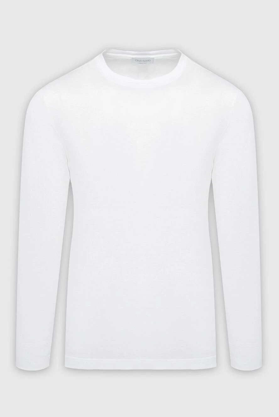 Gran Sasso man long sleeve cotton white for men купить с ценами и фото 165450 - photo 1