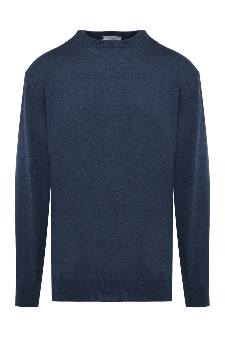 Gran Sasso man wool jumper blue for men купить с ценами и фото 165475 - photo 1