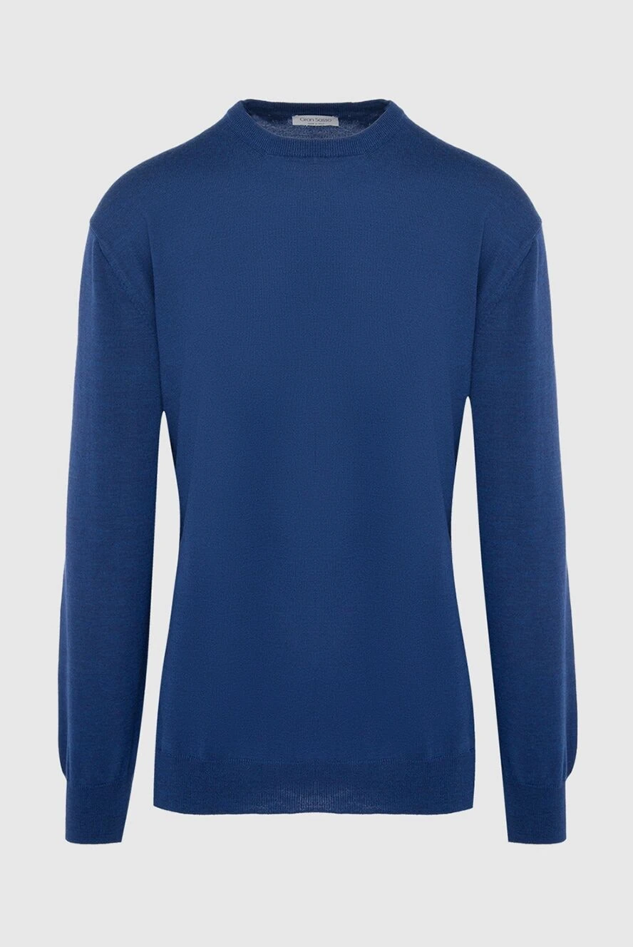 Gran Sasso man wool jumper blue for men купить с ценами и фото 165476 - photo 1