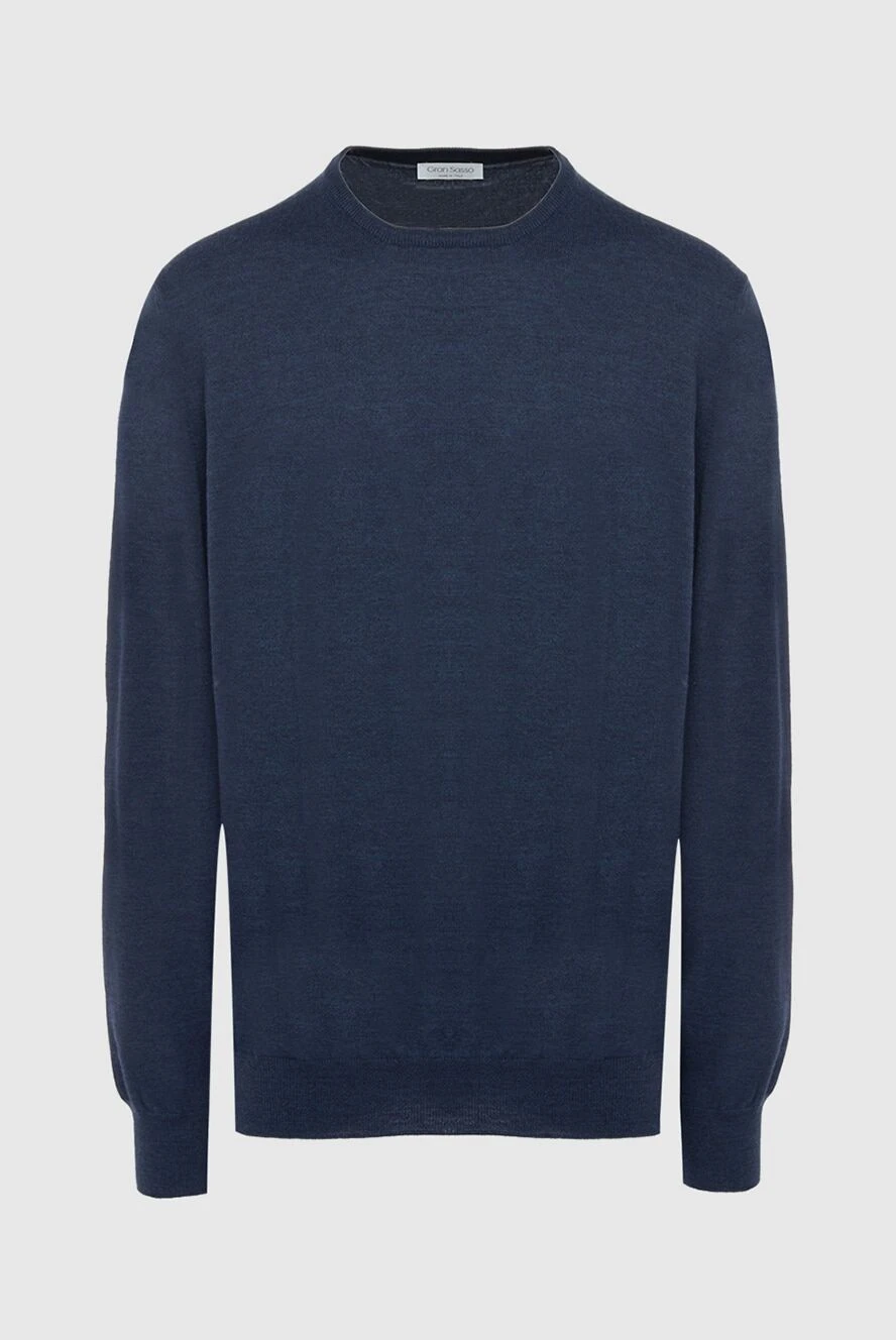 Gran Sasso man wool jumper blue for men купить с ценами и фото 165492 - photo 1