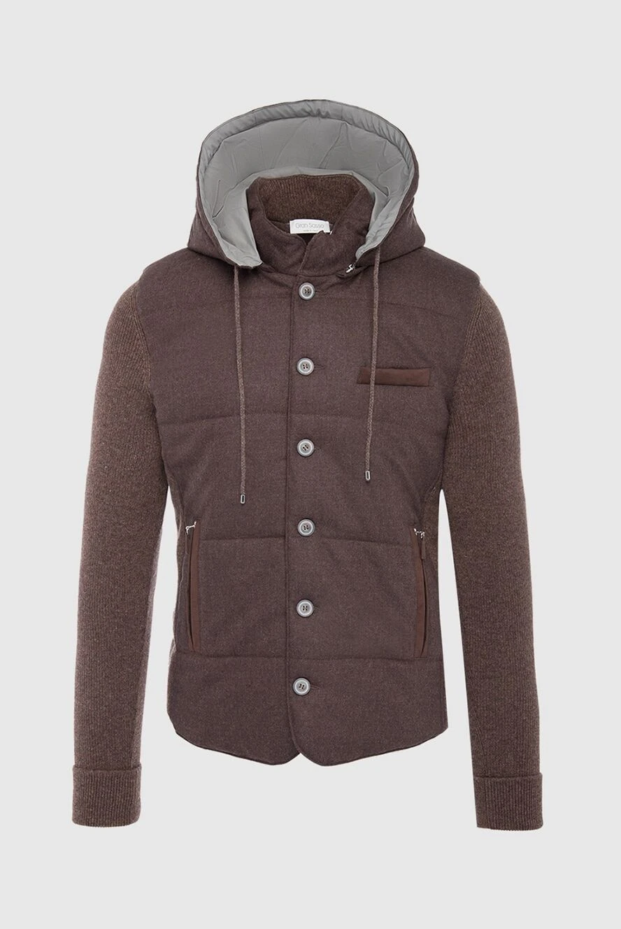 Gran Sasso man brown wool jacket for men купить с ценами и фото 165524 - photo 1