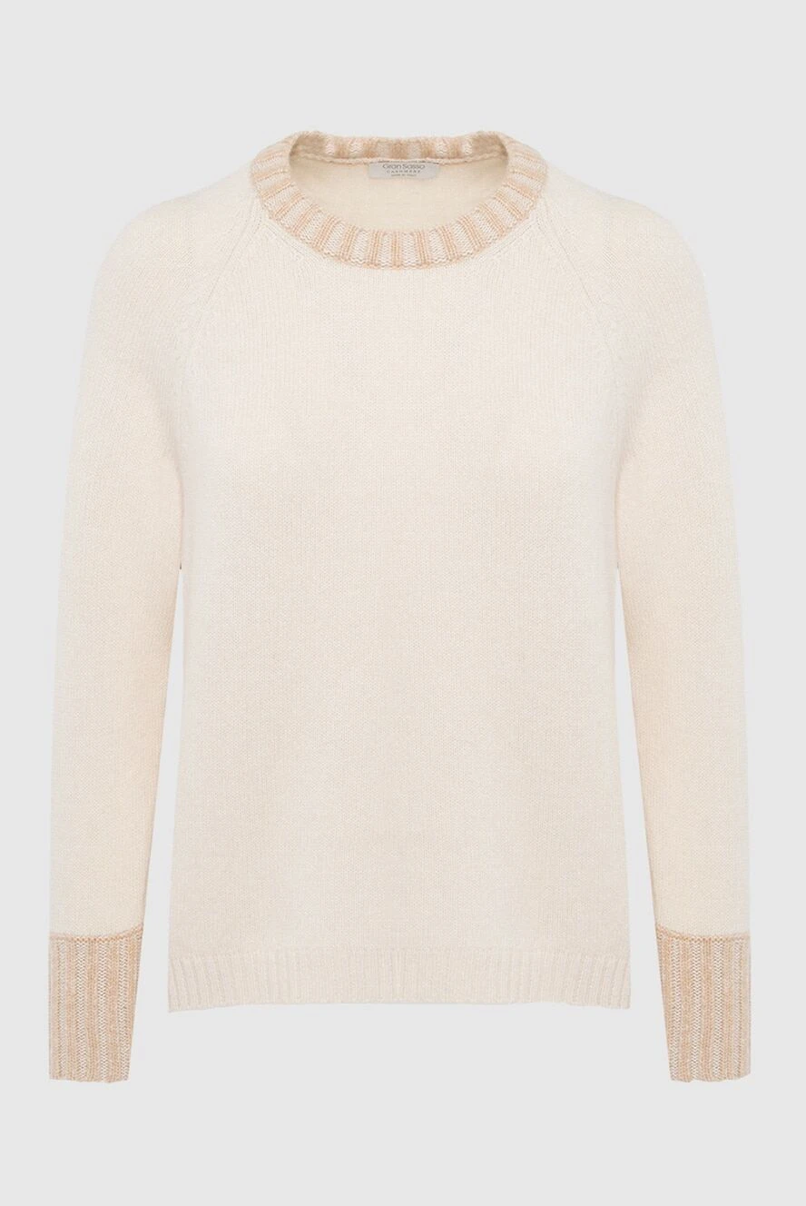 Gran Sasso woman beige cashmere jumper for women купить с ценами и фото 165526 - photo 1