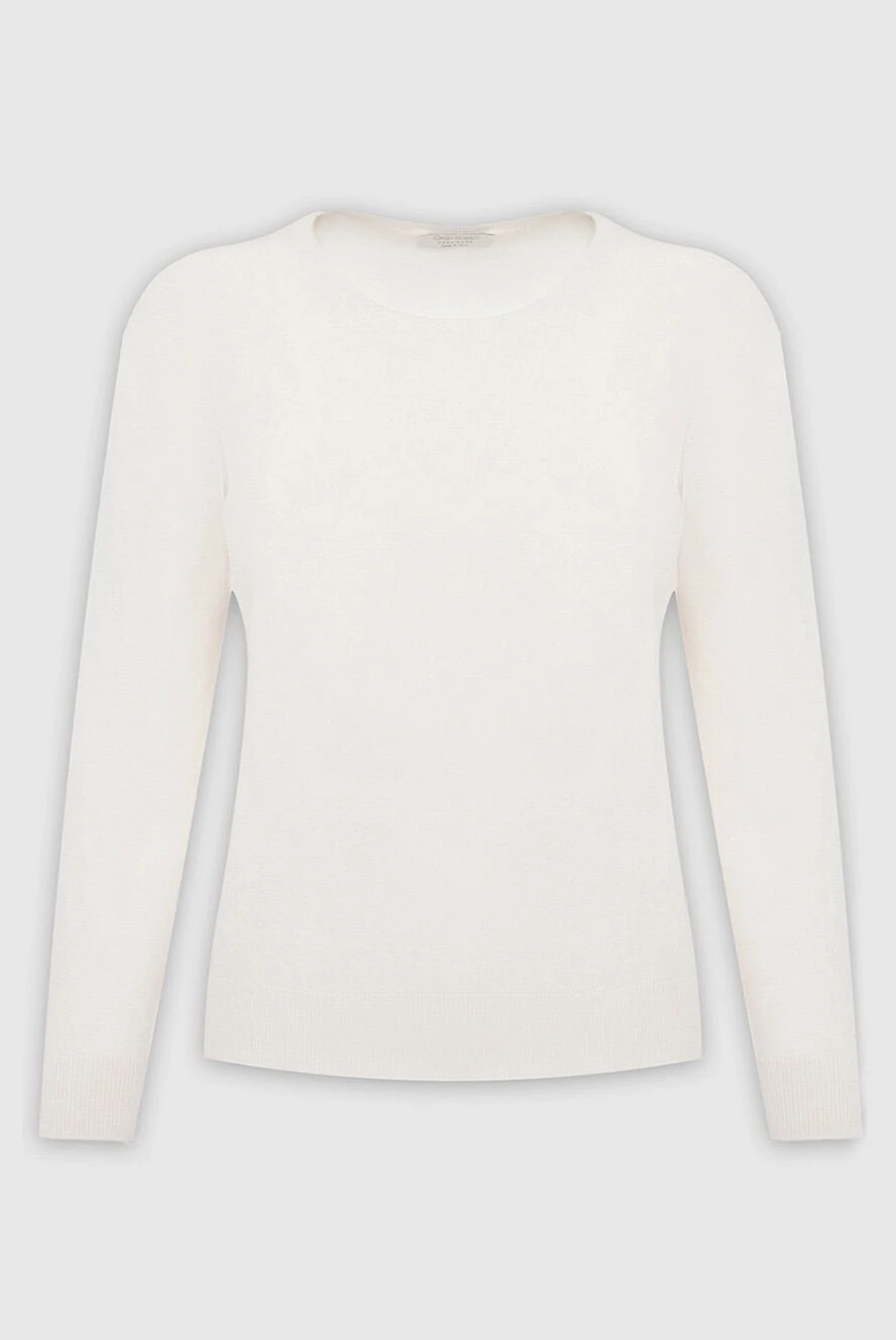 Gran Sasso woman women's white wool jumper купить с ценами и фото 165529 - photo 1