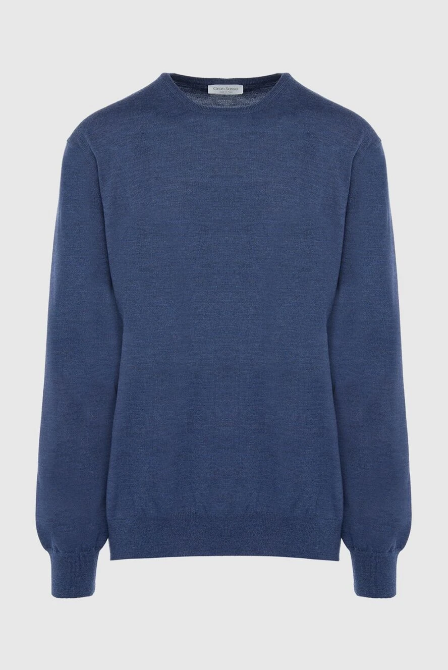 Gran Sasso man wool jumper blue for men купить с ценами и фото 165543 - photo 1