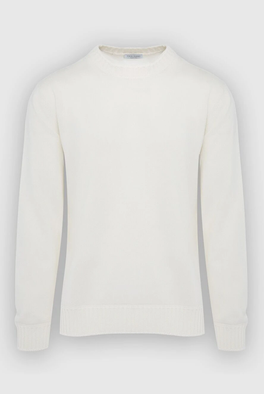 Gran Sasso man cashmere jumper white for men купить с ценами и фото 165568 - photo 1