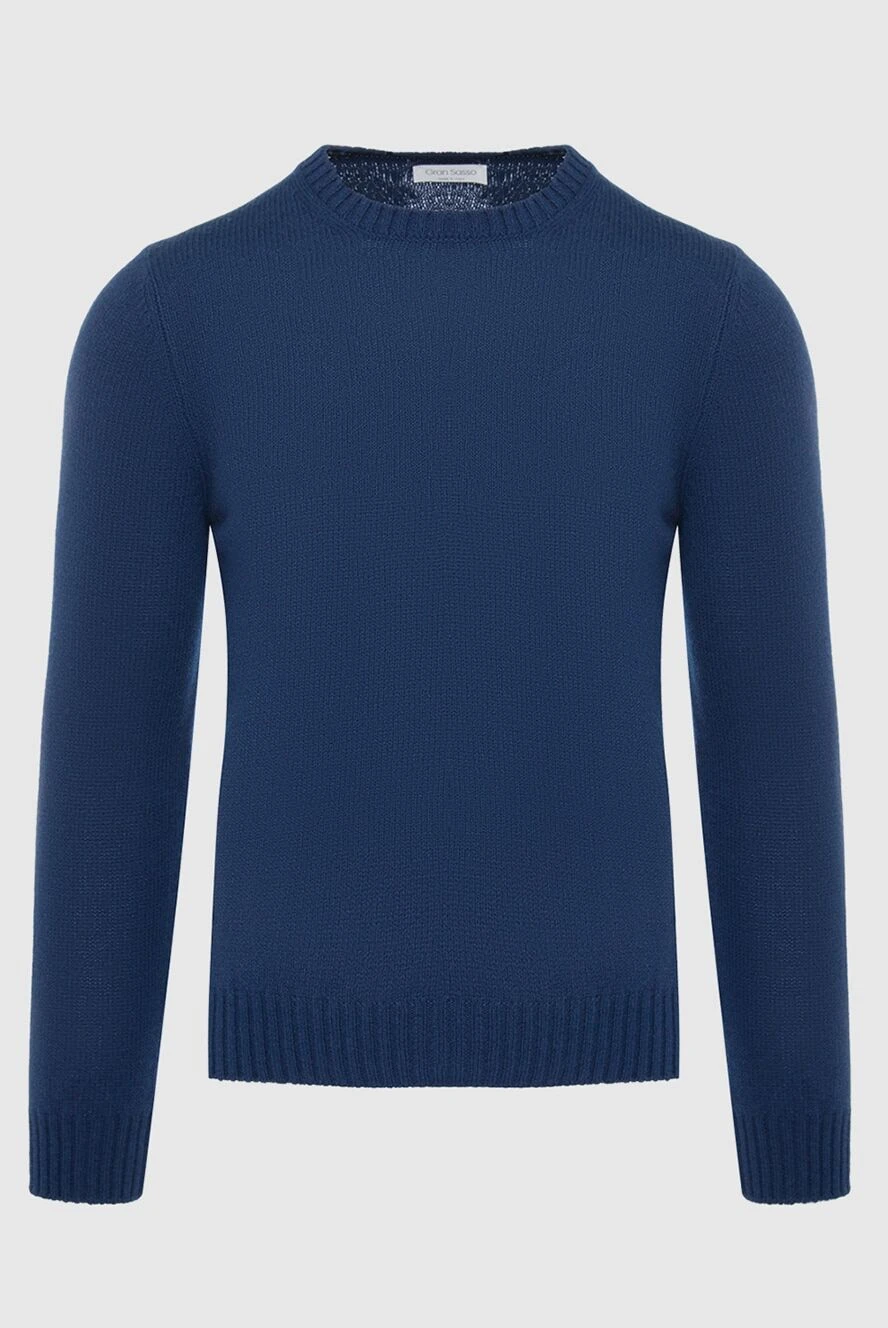 Gran Sasso man wool jumper blue for men купить с ценами и фото 165630 - photo 1