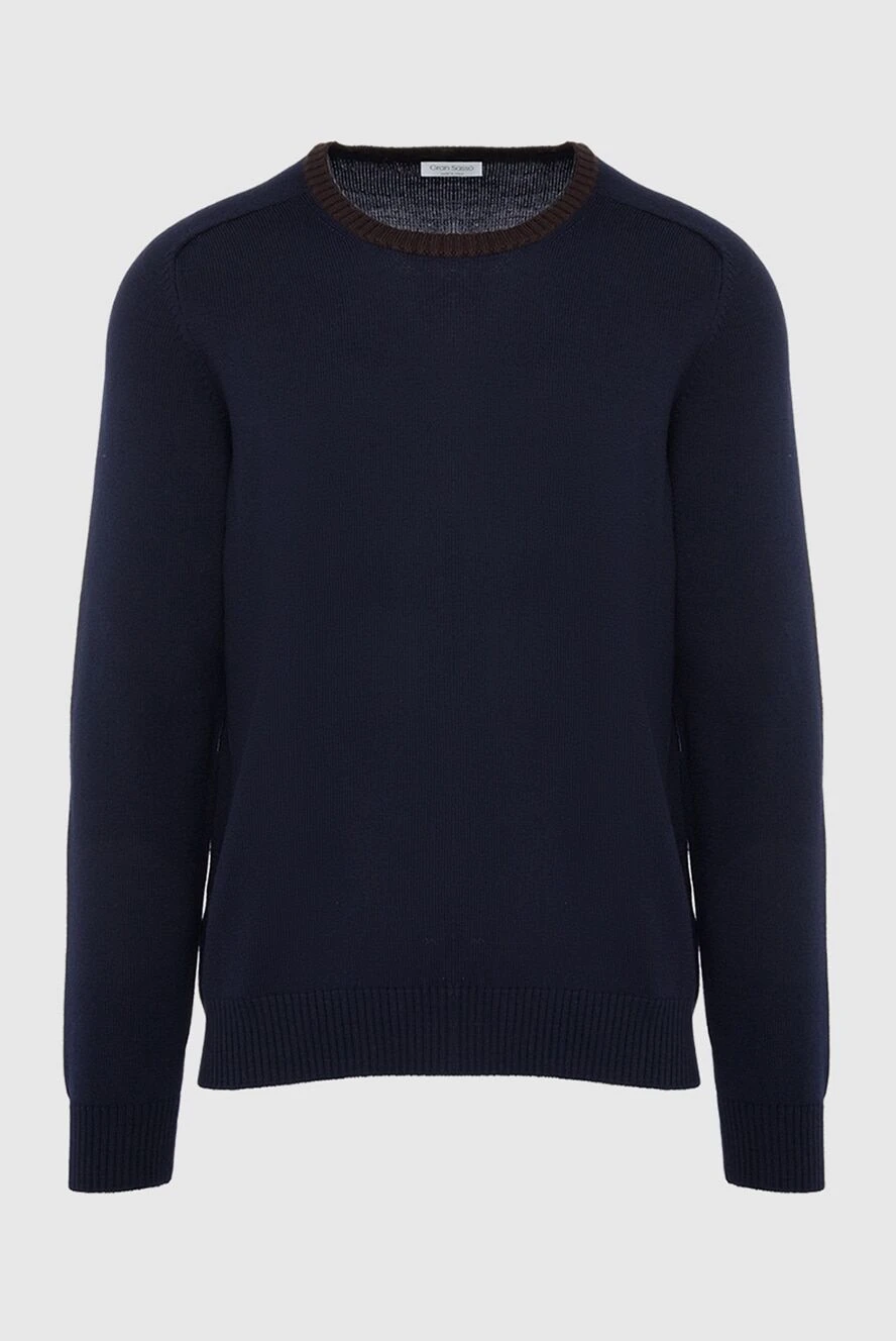 Gran Sasso man wool jumper blue for men купить с ценами и фото 165631 - photo 1