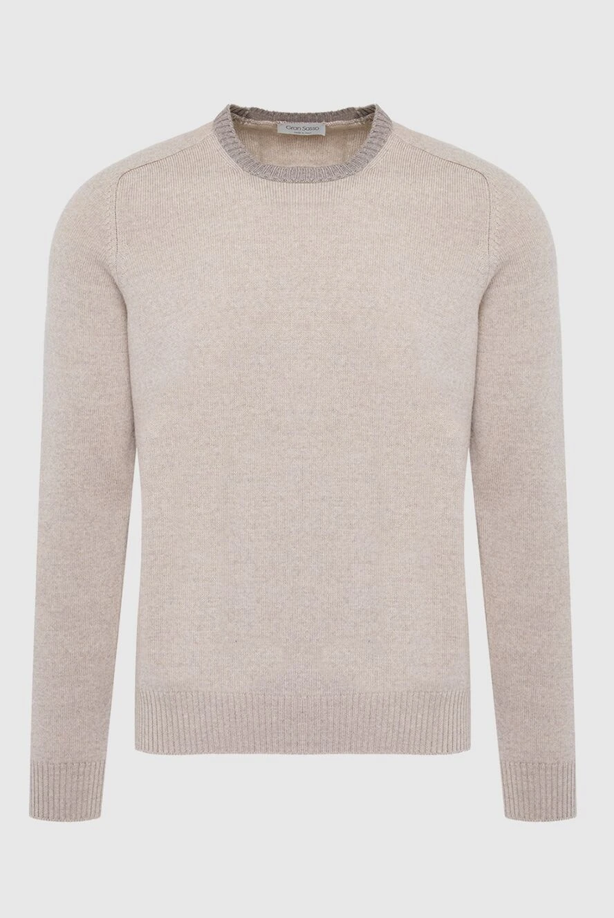 Gran Sasso man wool jumper beige for men купить с ценами и фото 165632 - photo 1