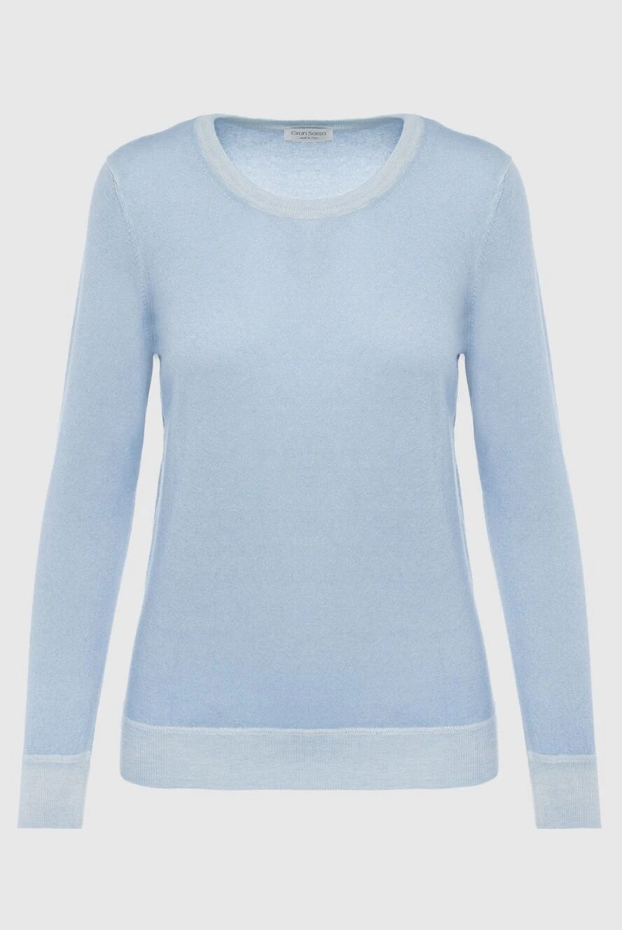 Gran Sasso woman blue cashmere jumper for women купить с ценами и фото 165687 - photo 1