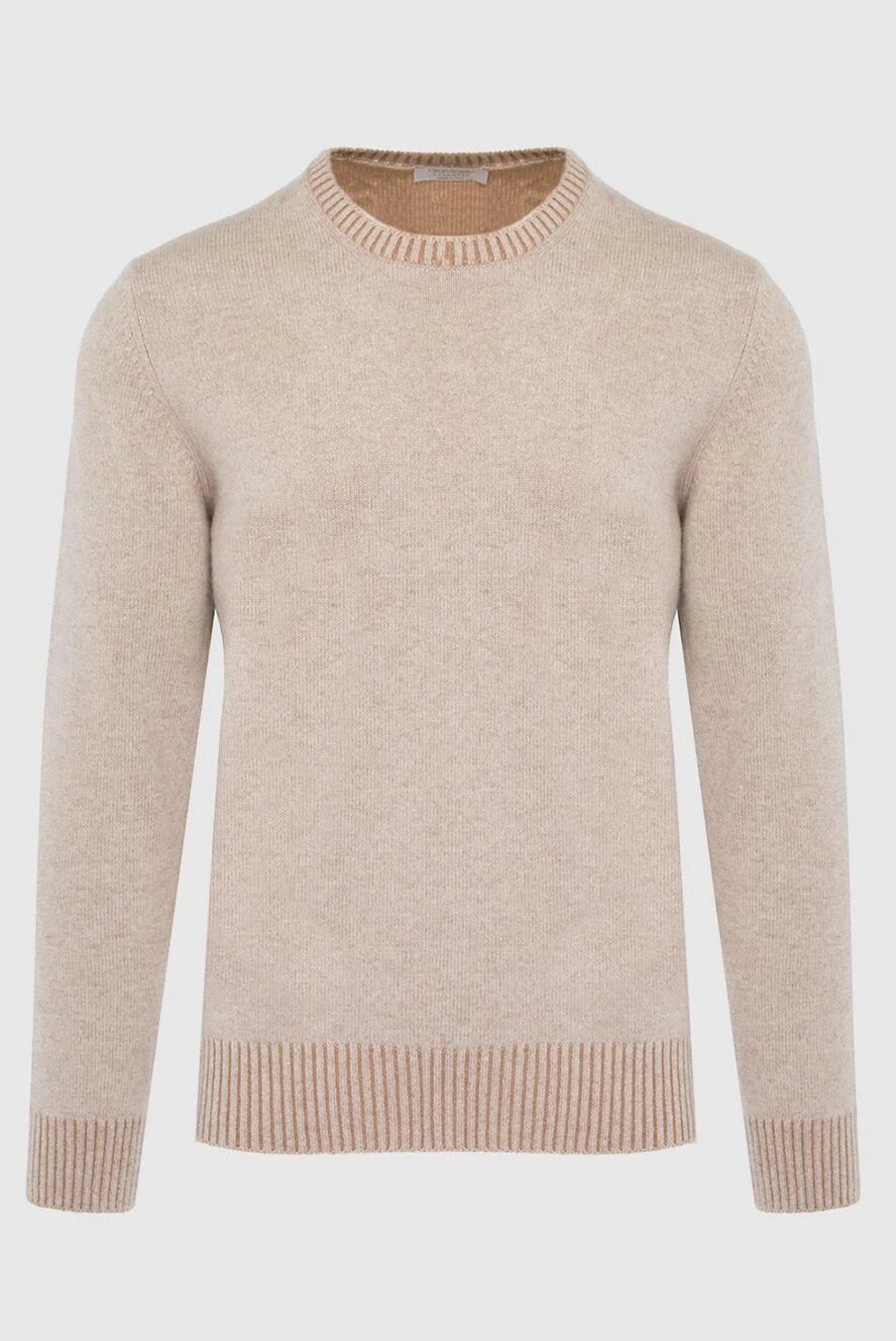 Gran Sasso man cashmere jumper beige for men купить с ценами и фото 165701 - photo 1