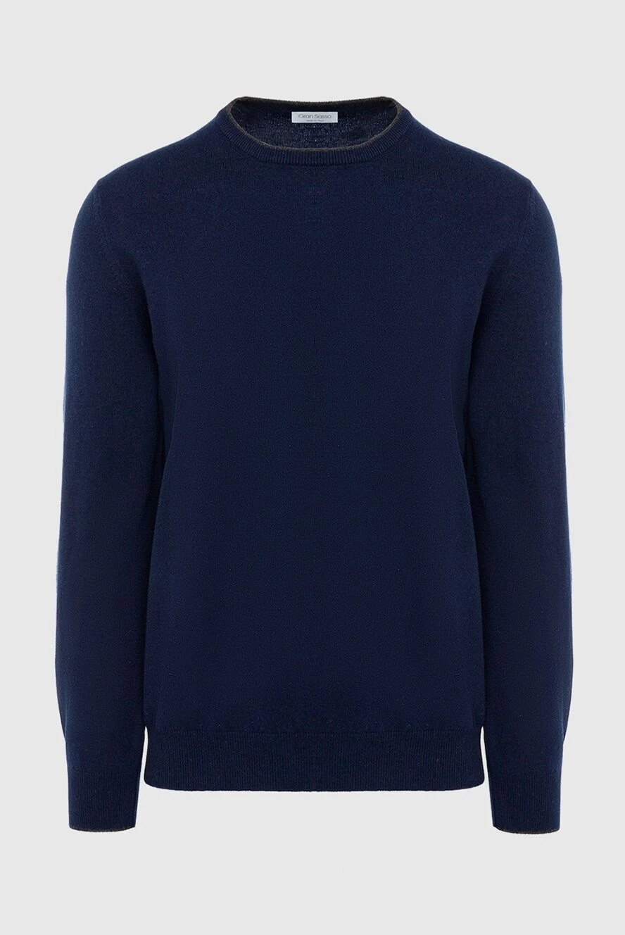 Gran Sasso man cashmere jumper blue for men купить с ценами и фото 165709 - photo 1