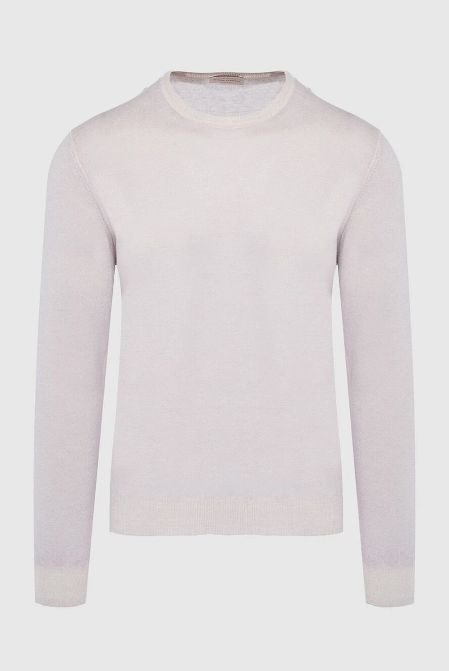 Gran Sasso man cashmere jumper white for men купить с ценами и фото 165712 - photo 1