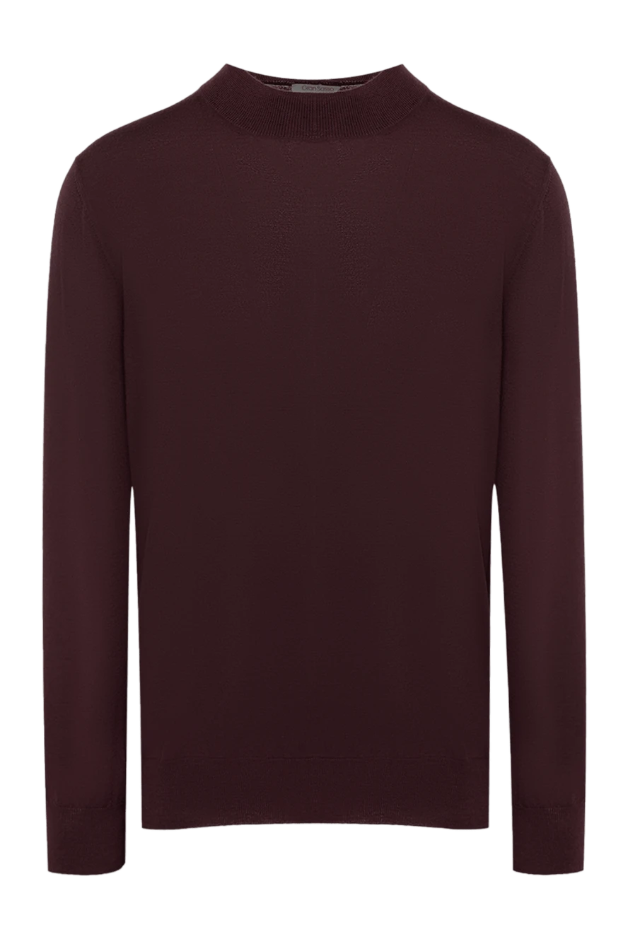 Gran Sasso man cashmere jumper burgundy for men купить с ценами и фото 165724 - photo 1