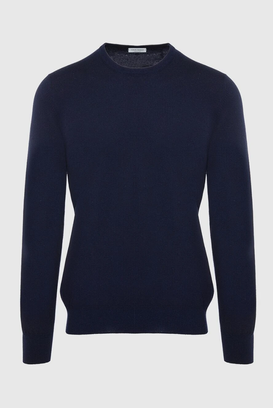 Gran Sasso man cashmere jumper blue for men купить с ценами и фото 165734 - photo 1