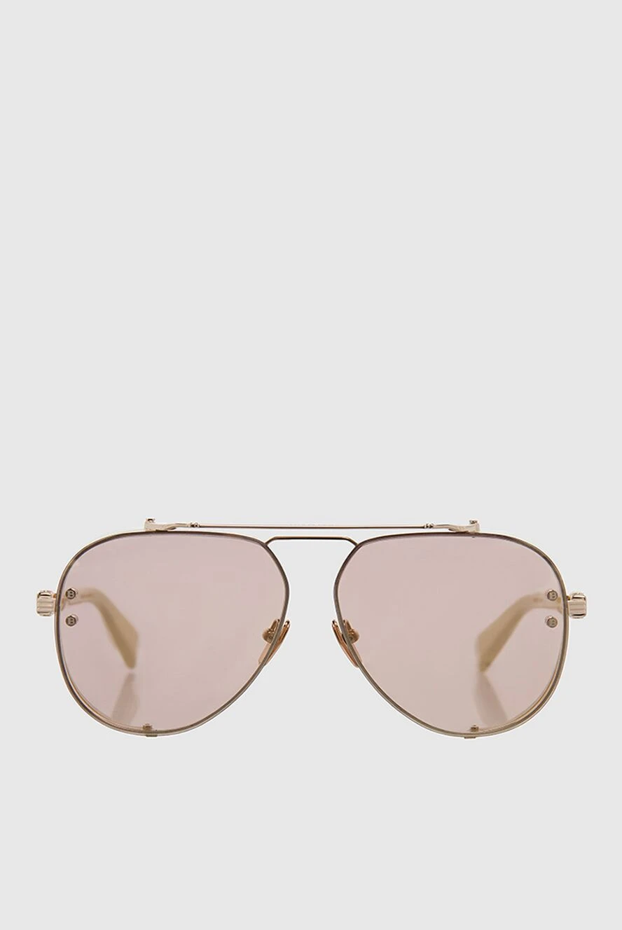 Balmain man beige men's sunglasses made of metal and plastic купить с ценами и фото 165801 - photo 1