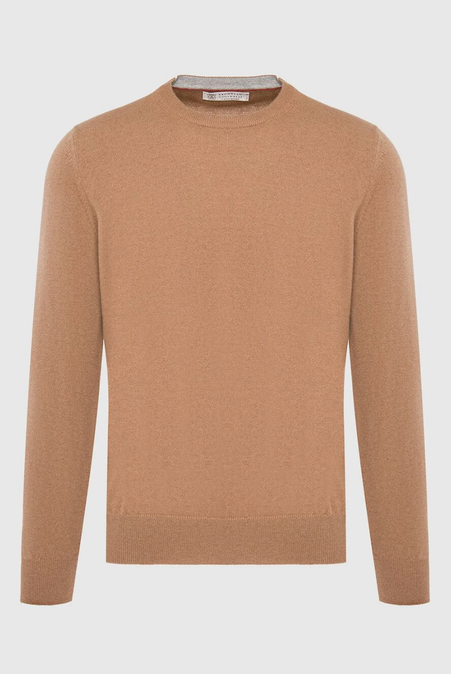 Brunello Cucinelli man cashmere jumper brown for men купить с ценами и фото 165930 - photo 1