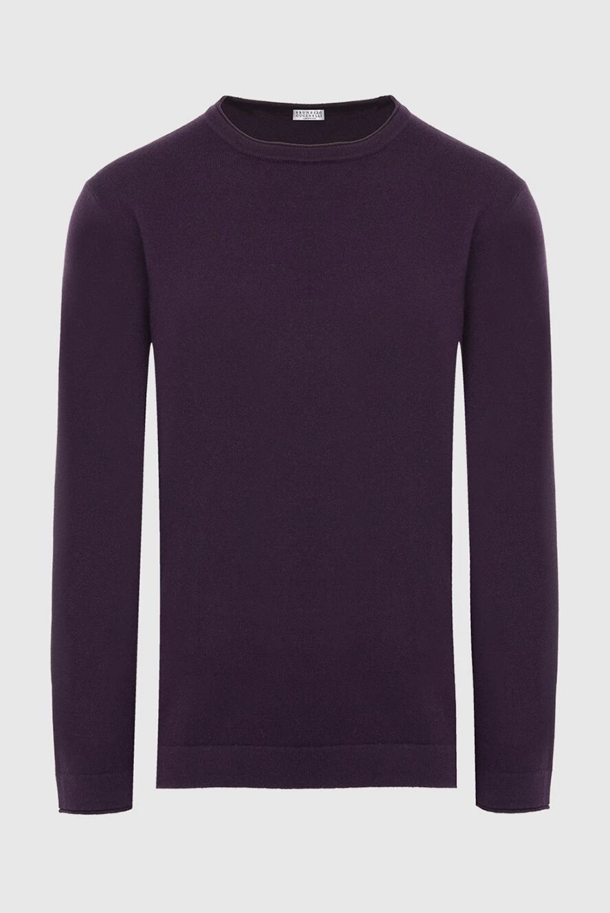 Brunello Cucinelli man cashmere jumper purple for men купить с ценами и фото 165931 - photo 1